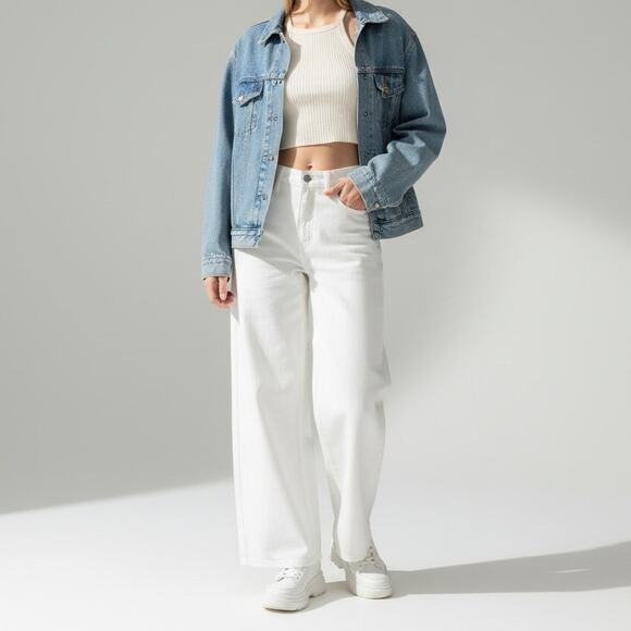 Levi's Denim - Levi's Cinch Baggy Jeans Women's Sz 27 Blank Impact Wide Leg Skater Indie